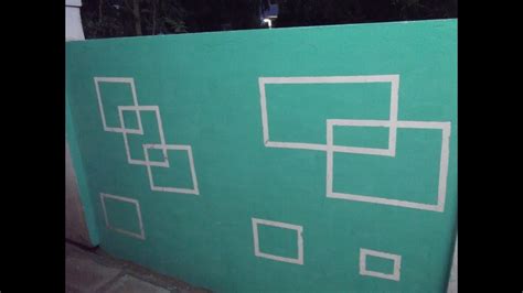 Basic Wall Designing Square Within Square Step By Step Youtube