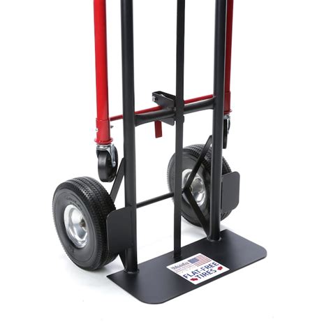 Milwaukee 800 Lb 4 Wheel Red Steel Convertible Hand Truck In The Hand