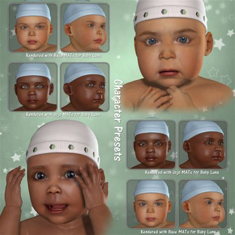 Baby Luna Community Bundle Characters For Poser And Daz Studio