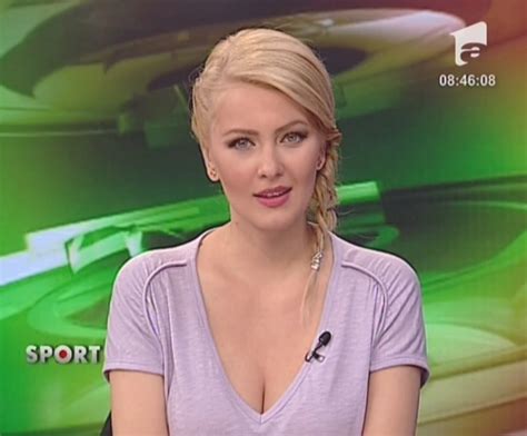 Cristina Dochianu Beautiful News Anchor Romanian Tv Women