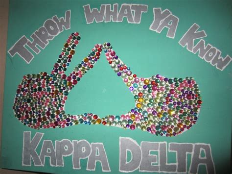 Throw What You Know But With Kappa Kappa Gamma Delta Gamma Crafts