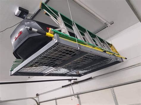 Electric Motorized Garage Storage Platform Lift By Auxx Lift 600lb Lo