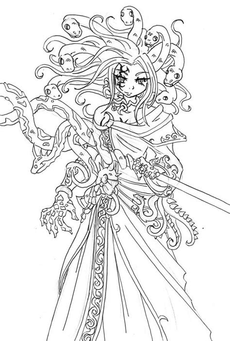 Medusa Coloring Sheets Coloring Pages
