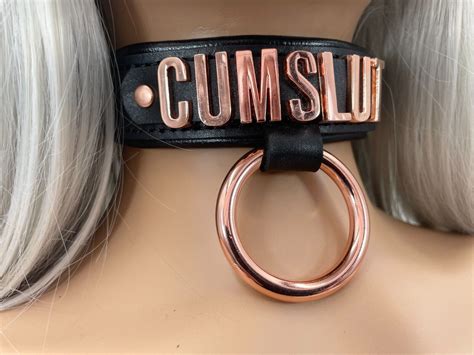 Luxury Bdsm Fetish Bondage Cumslut Collar Real Cowhide Padded 30mm Wide Lockable Ebay