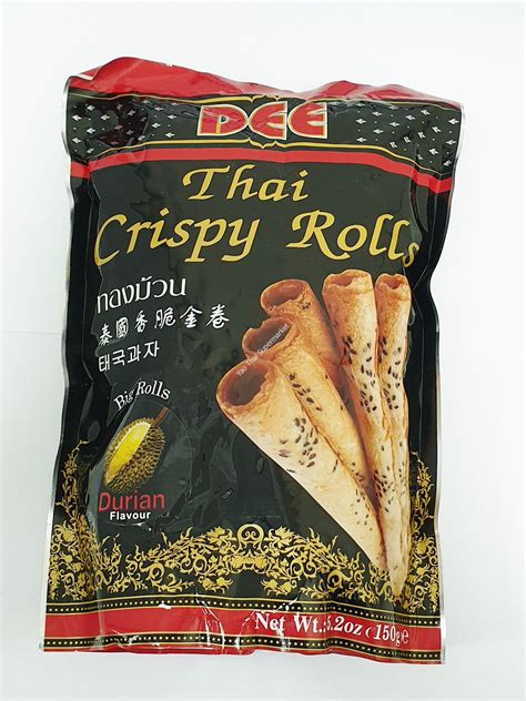 Dee Thai Crispy Rolls Durain Flavour 150g Yao Thai Supermarket