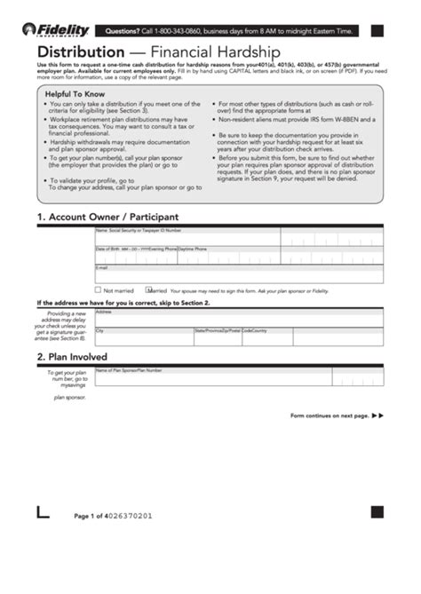 Top 6 Fidelity Forms And Templates Free To Download In Pdf Format