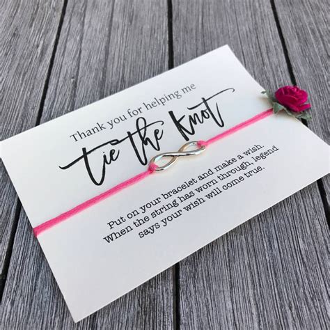 Thank You For Helping Me Tie The Knot Bridal Party Ts Etsy