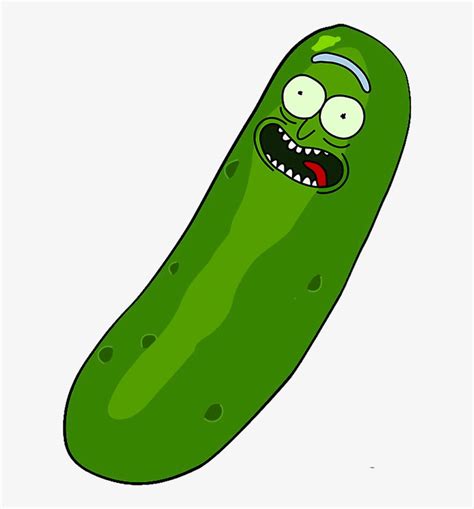 Pickle Rick From Rick And Morty Clipart Pickle Rick Drawing Easy