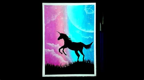 Unicorn Painting With Oil Pastels Step By Step Simple And Easy