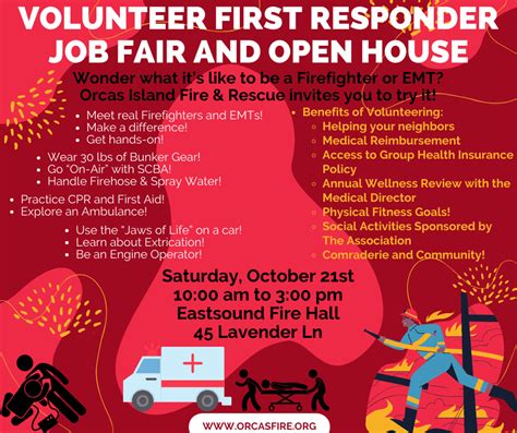 Volunteer First Responder Job Fairopen House Orcas Island Fire And Rescue