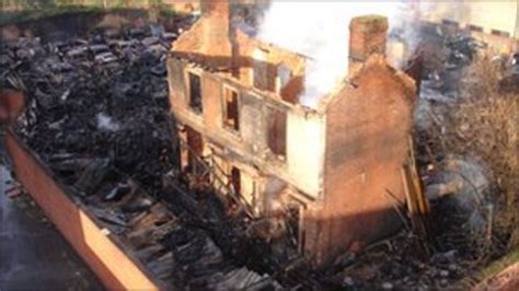 Fire Crews Battle Cheltenham Scrapyard Blaze Bbc News