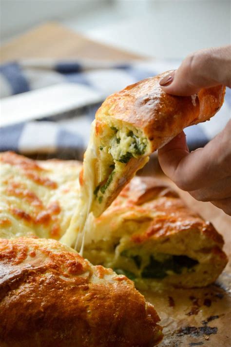 Spinach And Cheese Stuffed Bread
