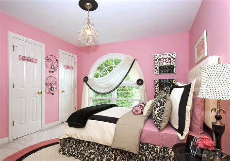 Trendy Bedroom Interior Pink Purple Teenage Girl Design Trendy Bedroom Interior Pink Purple