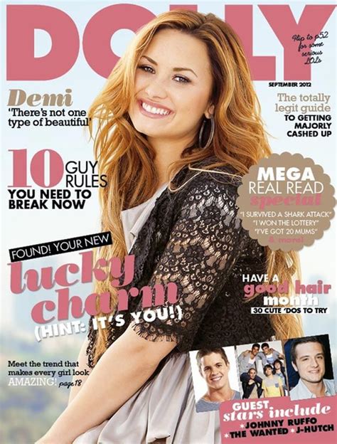Demi Lovato On The Front Cover Of Dolly Magazine September 2012