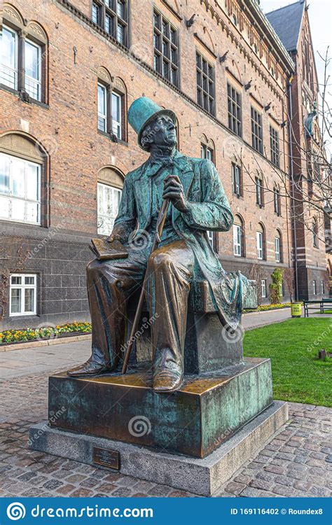 Bronze Monument To Hans Christian Andersen In Copenhagen Editorial