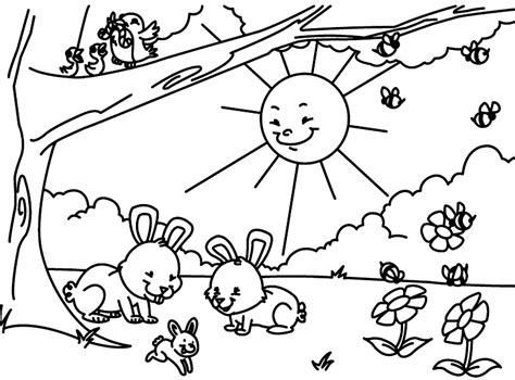 Page six shows a happy mama flower awaiting her baby to finally bloom, so get it here. Spring Coloring Pages - Best Coloring Pages For Kids