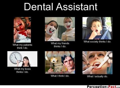 dental assistant what people think i do what i really do perception vs fact dental