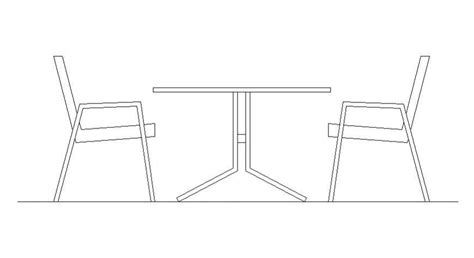 Table Chair Details 2d Drawing In Autoacd Software Cadbull