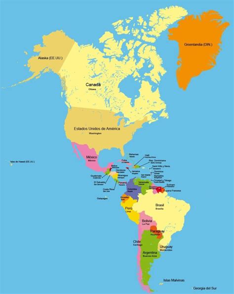 Países y regiones subdivisiones de América El Lingüístico