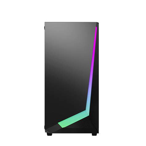 2020 Hot Sale Atx Gaming Computer Pc Case With Rgb Strip Design Supper