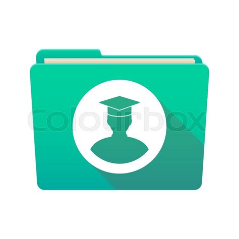 Isolated File Folder Icon With A Stock Vector Colourbox