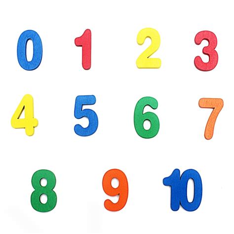 Kids Wood Mathematics Toys Digitals Numbers 0 10 Colorful Early