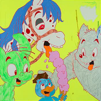 Bert gustav tommy körberg (swedish pronunciation: MICHAEL PYBUS, Akryl, blyerts, pastell, självlysande färg och vattenfast tusch på duk. Signerad ...