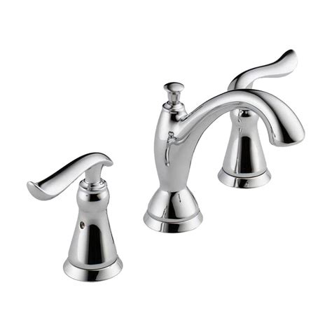 When i turn on the cold water handle, water leaks from under the handle. Delta Linden 8 in. Widespread 2-Handle Bathroom Faucet ...