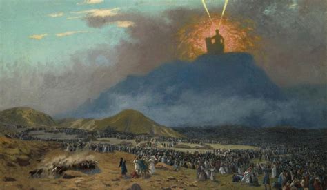 Moses On Mount Sinai Egypt Jabal Musa Mountain Orientalism Painting
