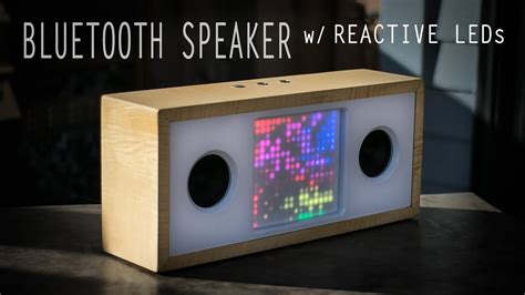 Bluetooth speaker box diy wood portable column sound system 3d stereo center surround subwoofer soundbar fm for computer in an with delivery comparison specifications photos. DIY Bluetooth Speaker with Reactive LED Matrix « Adafruit ...