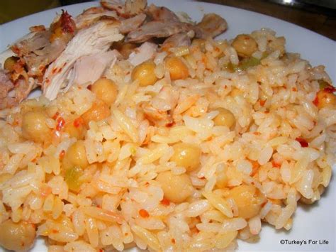 Nohutlu Pilav Recipe Turkish Chickpeas With Rice Chicken Recipe