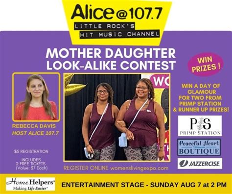mother daughter look alike contest women s expo with a cause