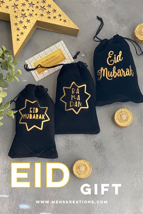 Festive Ramadan Mubarak Eid Mubarak Favor Bags