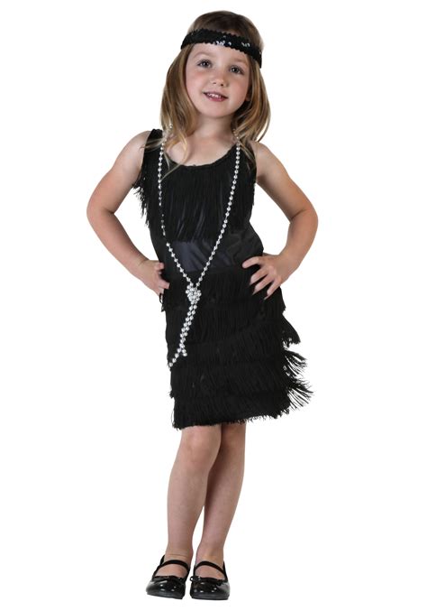 Toddler Black Flapper Dress Halloween Costumes