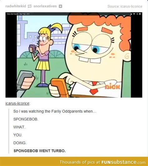 Spongebob Went Turbo And Sandy Is In The Purple Tumblr