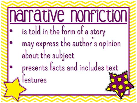 Genre Narrative Nonfiction Mrs Straders Website