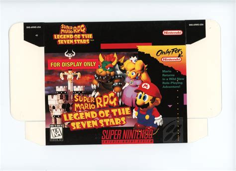 Super Mario Rpg Display Only Box Art Square Nintendo Free Download