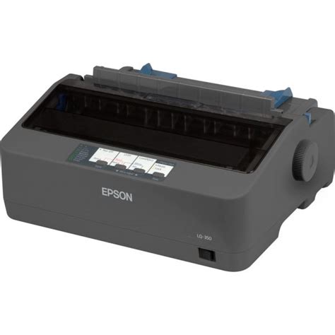 Epson lq dispose d'un mode brouillon vitesse d'impression présente caractères, peut imprimer 5 copies carbone à tout moment et a une vitesse de traitement sur le flux de données d'entrée. Epson LQ-350 A4 Mono Dot Matrix Printer | Tech Nuggets