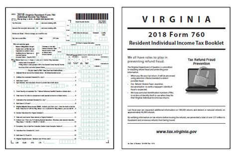Virginia Tax Forms 2019 Printable State Va 760 Form And Va 760