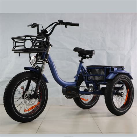 New Design 20inch 3 Wheel Mid Drive Electric Bike Adults Hot Sale Big