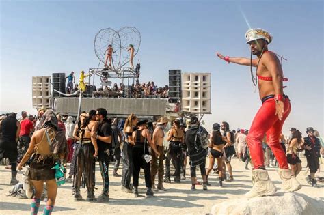Burning Man Activity List Sign Up For Naked Yoga Bourbon