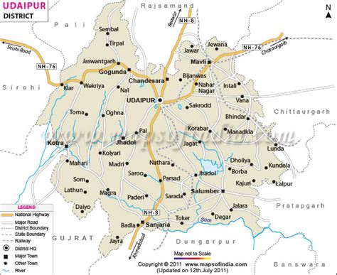 udaipur-district-map | Hindigk50k