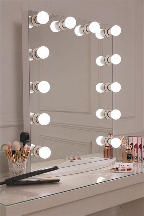 You can find these hollywood style lighted vanity mirrors. DIY Hollywood Lighted Vanity Mirror - DIY projects for ...
