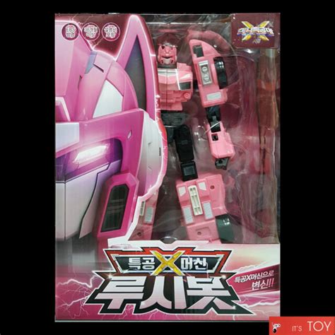 Miniforce X Lucybot Lucy Bot Pink Ranger Transformer Machine Car Robot