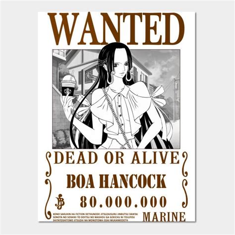 Boa Hancock One Piece Wanted Boa Hancock Posters And Art Prints