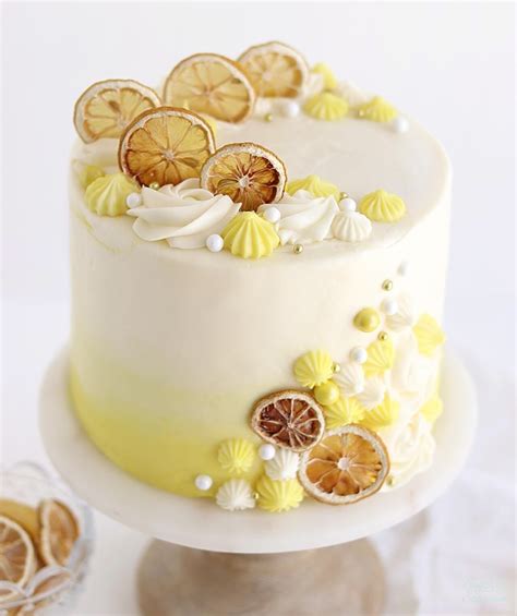 She sent a photo of a wedding cake they liked the looks of. Lemon Cake With Lemon Cream Cheese Buttercream | Recipe in ...
