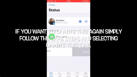 Enter your phone's memory from the file manager and locate a. HOW TO MUTE OR UNMUTE WHATSAPP STATUS UPDATE IOS - YouTube