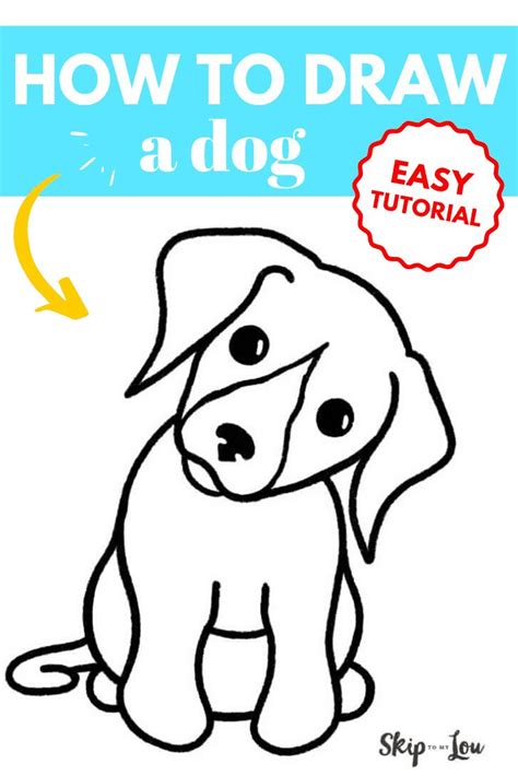 A collection of easy drawing lessons on drawing animals for beginners. Learn how to draw a dog with this step by step drawing ...