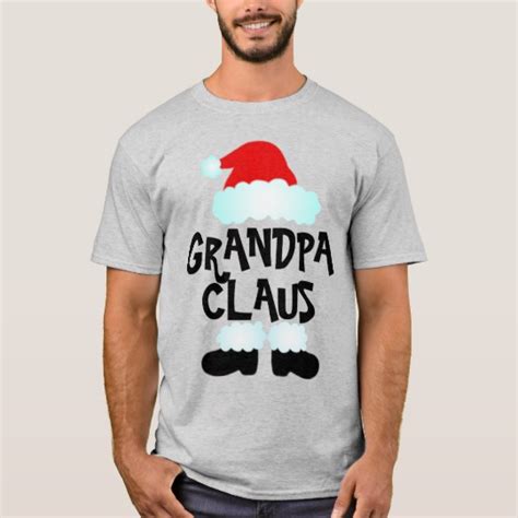 Grandpa Claus T Shirt White Elephant Ts Clause Christmas Shirts Custom