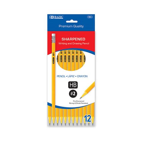 Premium Yellow Pencils Pre Sharpened 12ct